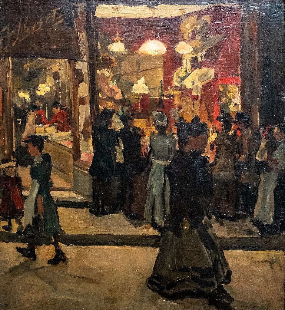 Isaac Israëls - Negozio di cappelli Mars sul Nieuwendijk ad Amsterdam, Groninger Museum